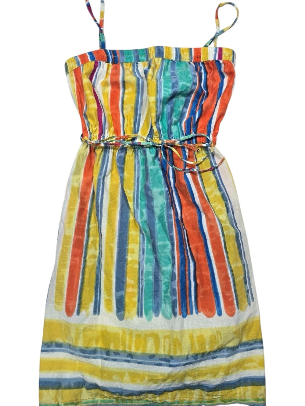 Billabong Resort Rainbow Stripe Dress 
Sz Small Y2K Festival Beach Vintage